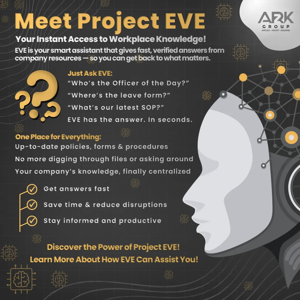 EVE: The AI Assistant Improving Workplace Productivity